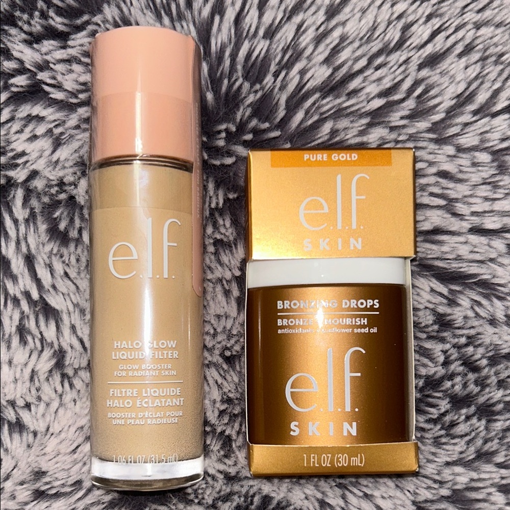 ELF Halo Glow Liquid Filter and Bronzing Drops Duo Bundle